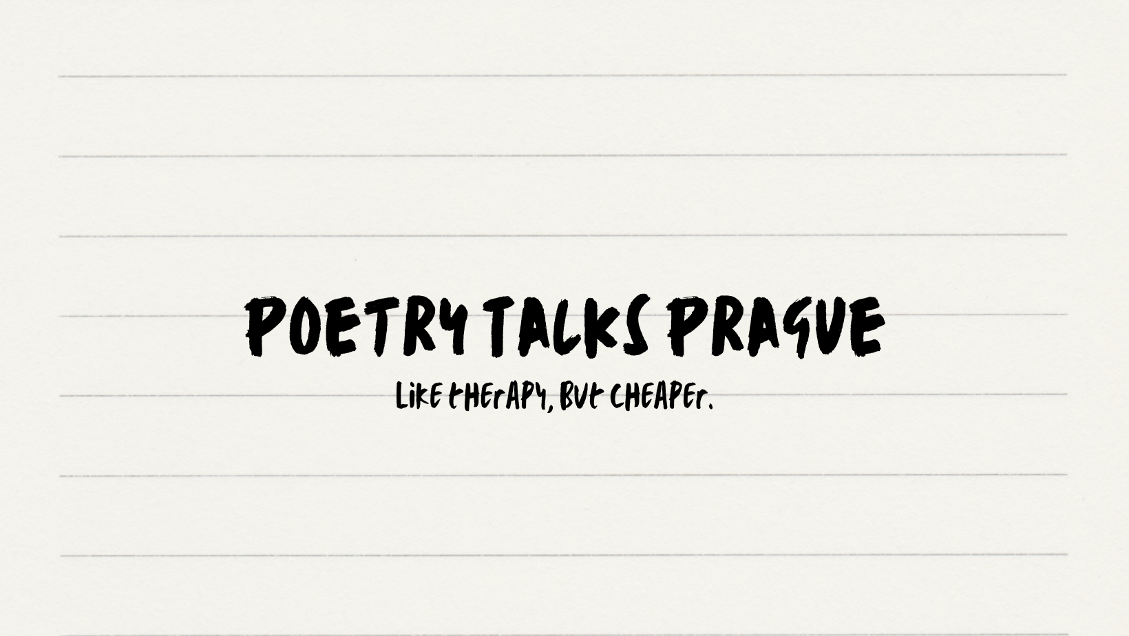 Poetry Talks Prague - Feast